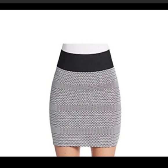 BCBGMaxAzria Dresses & Skirts - BCBG Black and White Bodycon Skirt